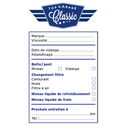 Lot de 50 étiquette vidange