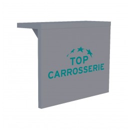 Tablette logo comptoir assis