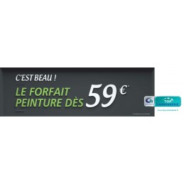 Banderole "FORFAIT PEINTURE...